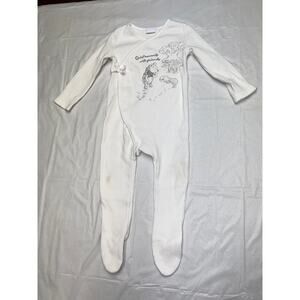 Disney Unisex Baby Winnie The Poo Thermal Footed Pajamas Size 9-12 Months